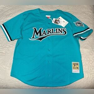 NWT - 🤑130$ Andre Dawson Teal Florida Marlins Jersey, Sz - XL